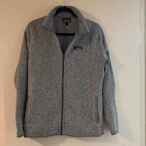 Patagonia Heathered Gray Fleece Jacket
